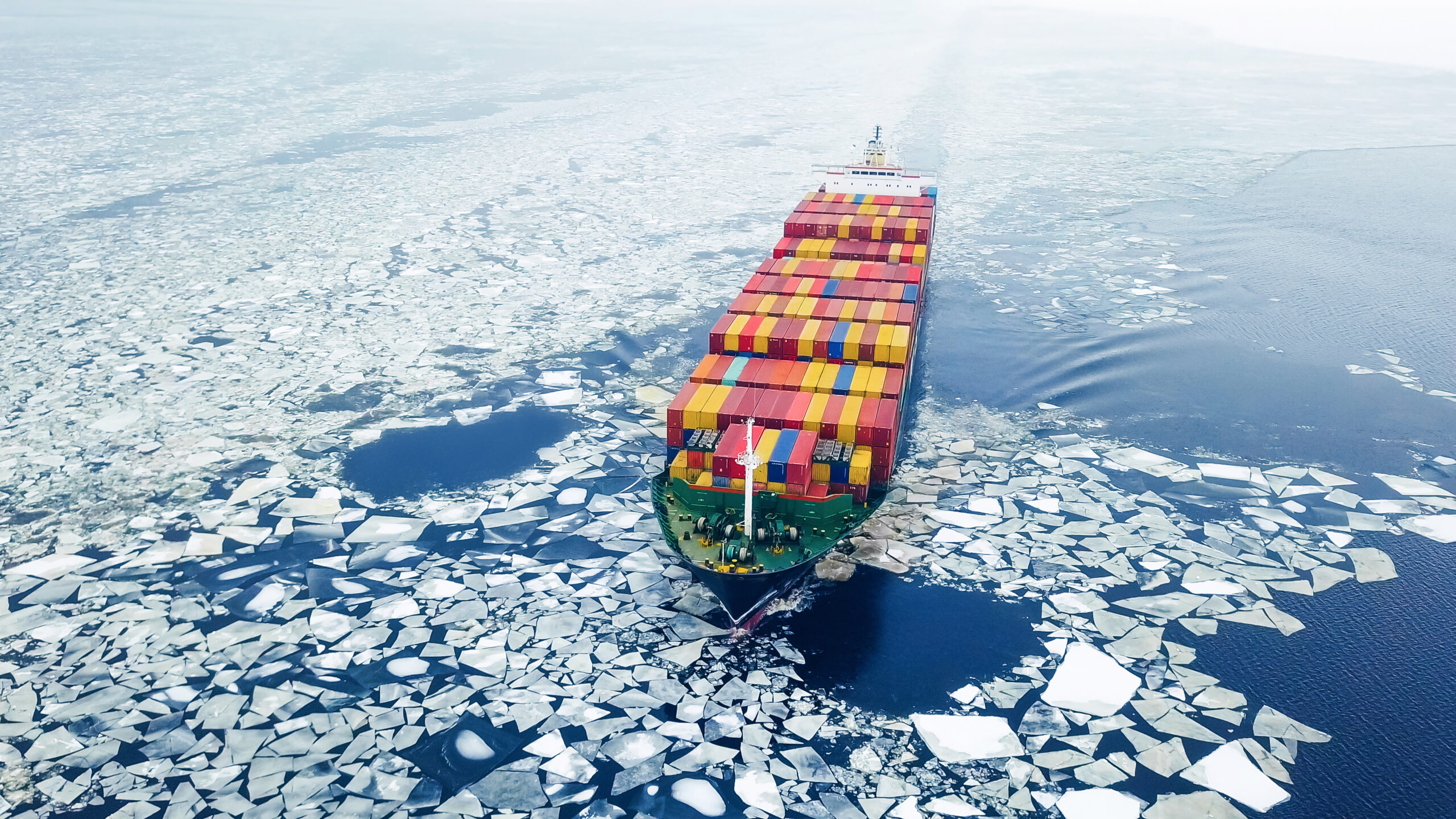 Underwater noise container ship