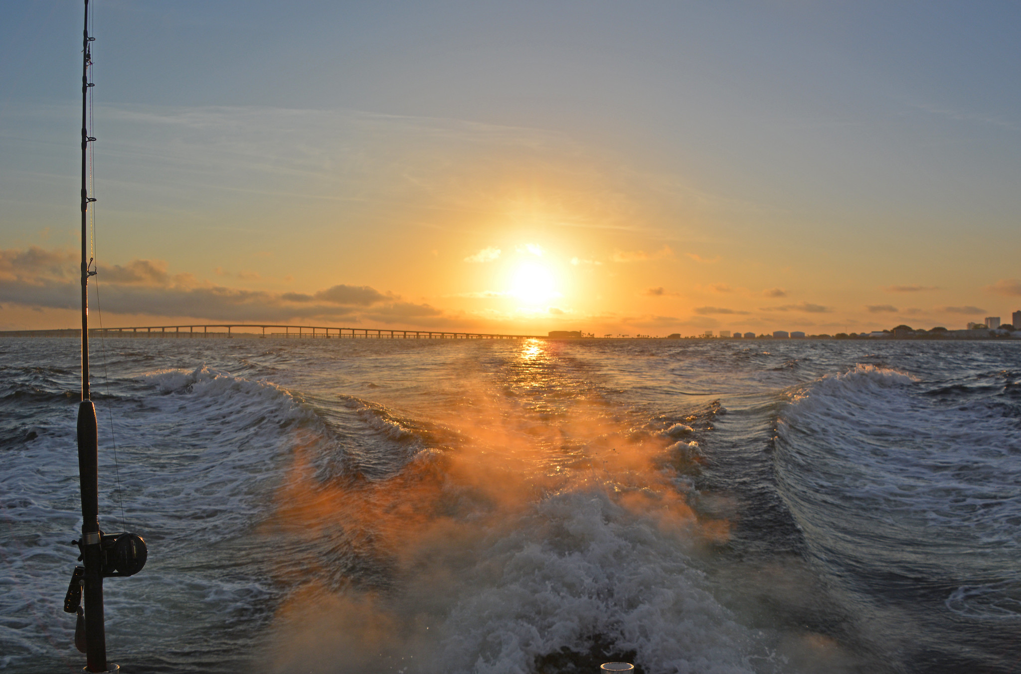 Sunrise over Pensacola Bay