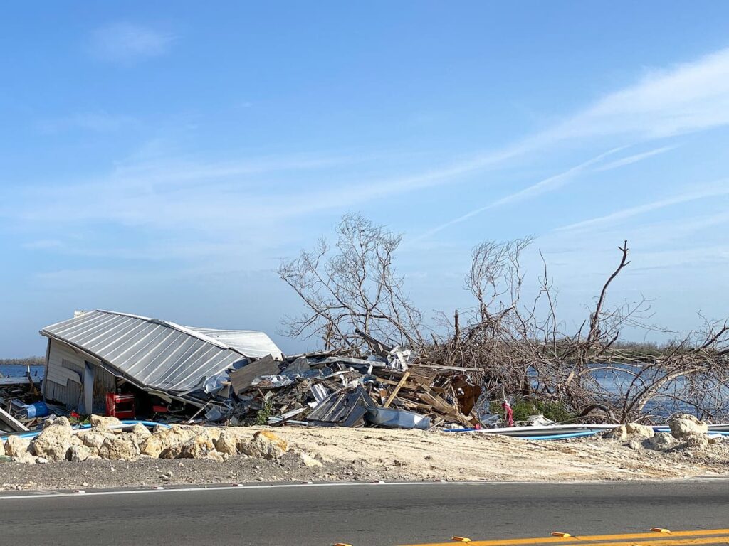 Hurricane damage